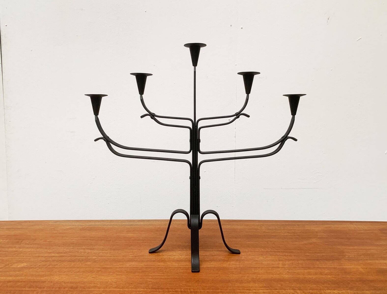 Brutalist Metal Candle Holder