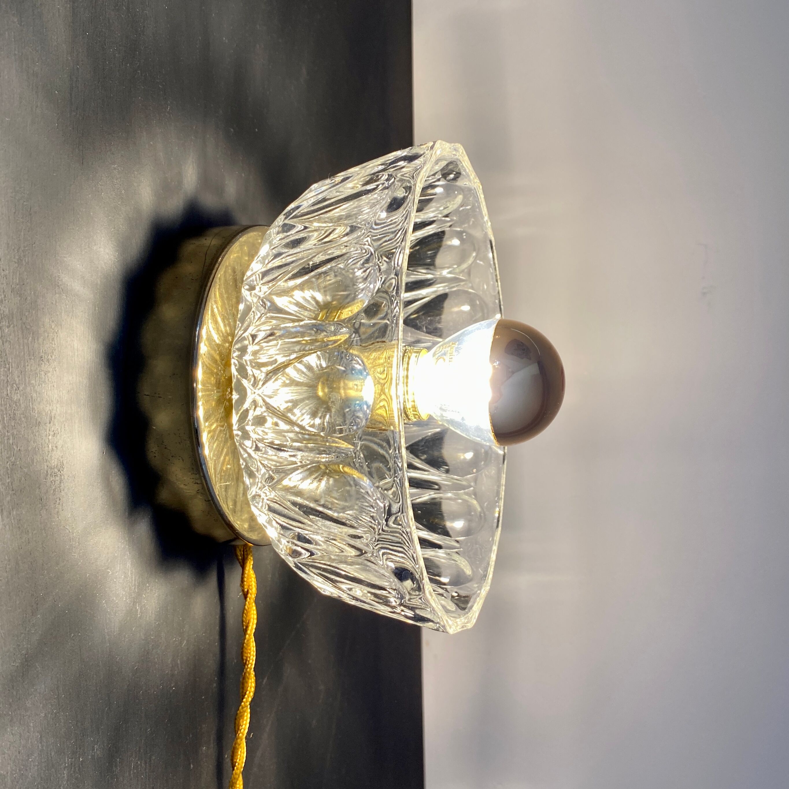Vintage glass lampshade