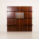 Poul Cadovius rosewood wall unit on panels for Cado, Denmark 1960s