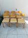 6 vintage stackable chairs from the 80s