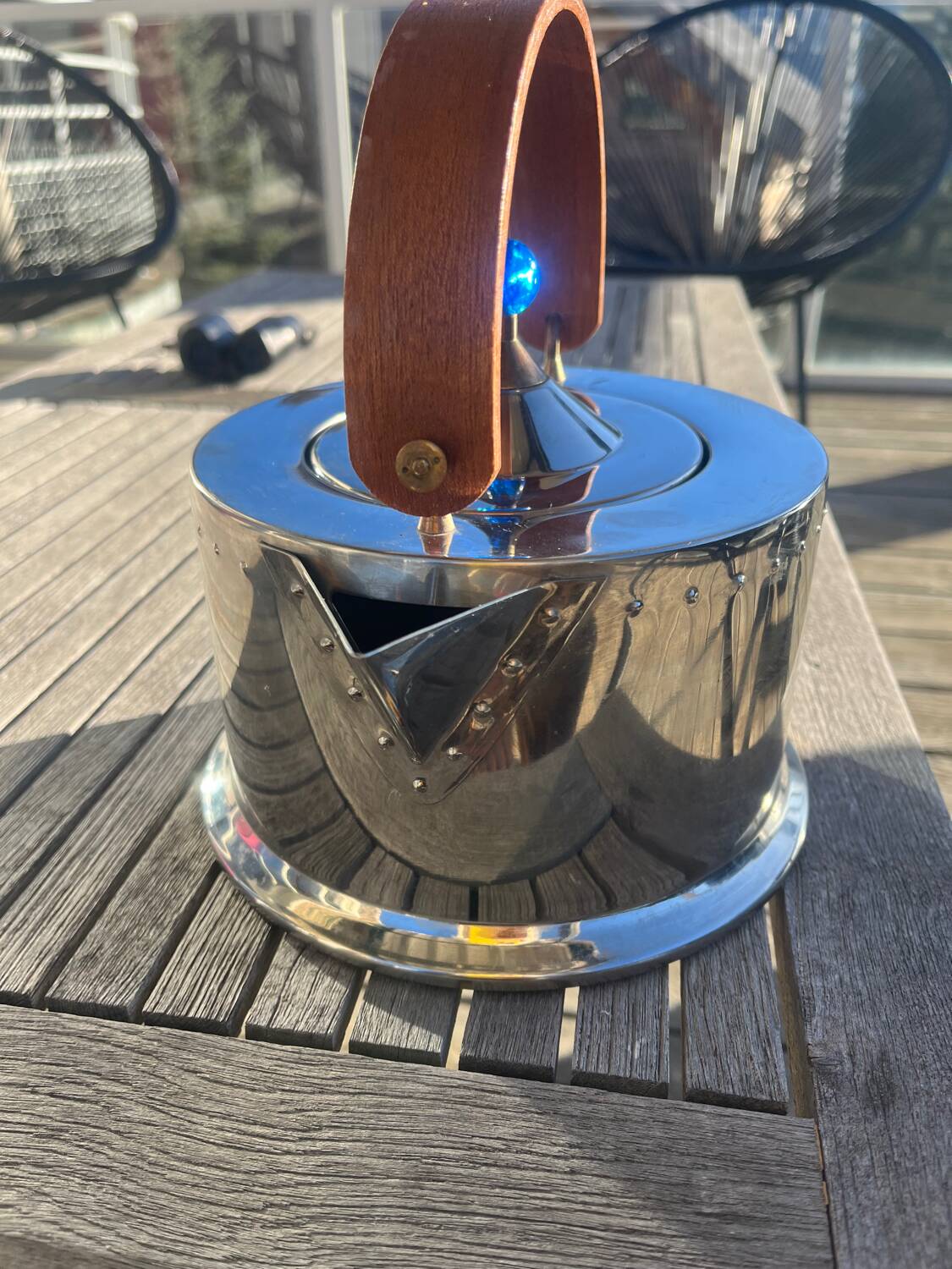 Teapot kettle brass by C. Jorgensen for Bodum.