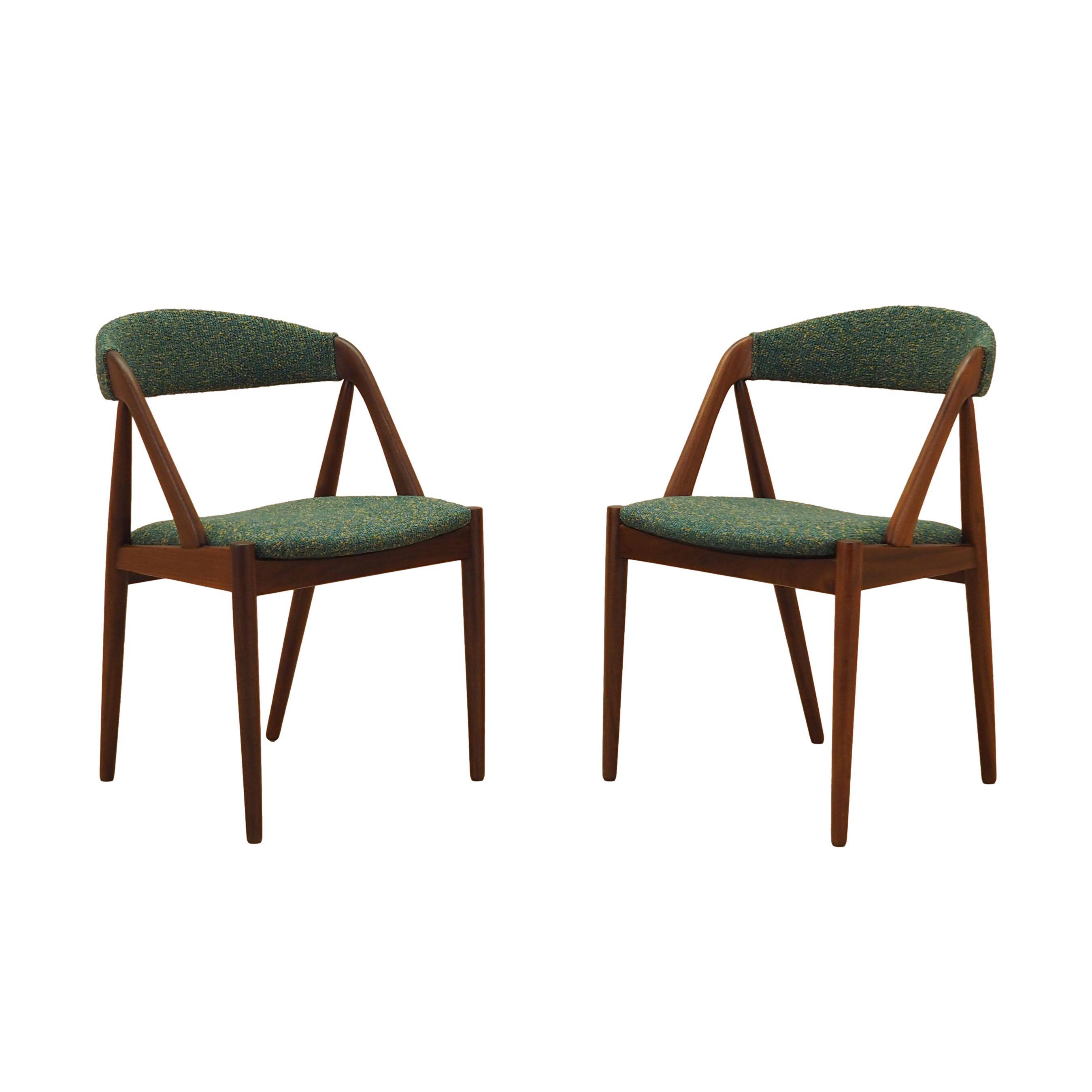 Set of two teak chairs, Danish design, 1970s, designer: Kai Kristiansen