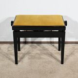 Adjustable Piano Bench, in Black Lacquered Wood – 1970