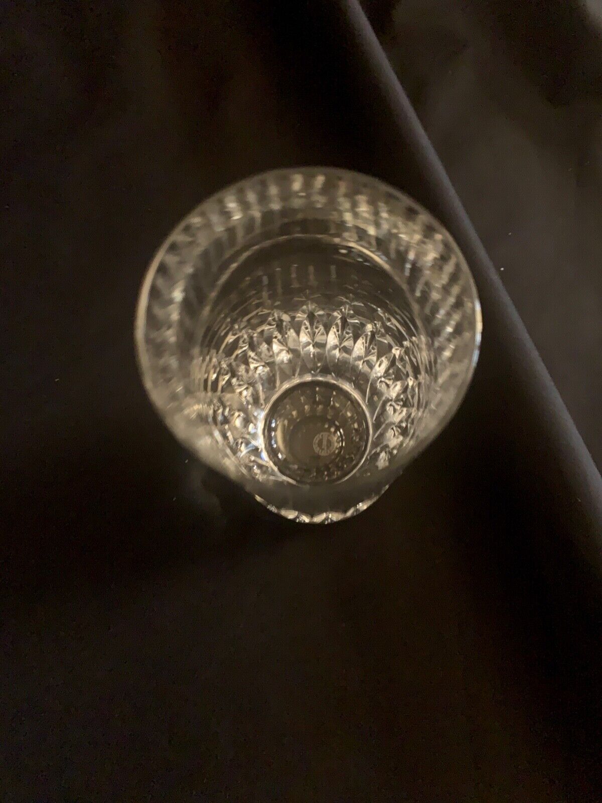 5 St Louis crystal orangeade and whiskey glasses, signed