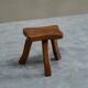 Tripod stool in solid oak, 1950s