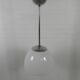 Old school lamp with large glass ball in opal glass, 1930s