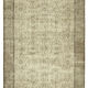 Handmade antique oriental beige carpet 208 cm x 303 cm