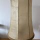 Vintage table lamp, front light, rice paper, pewter base, signed