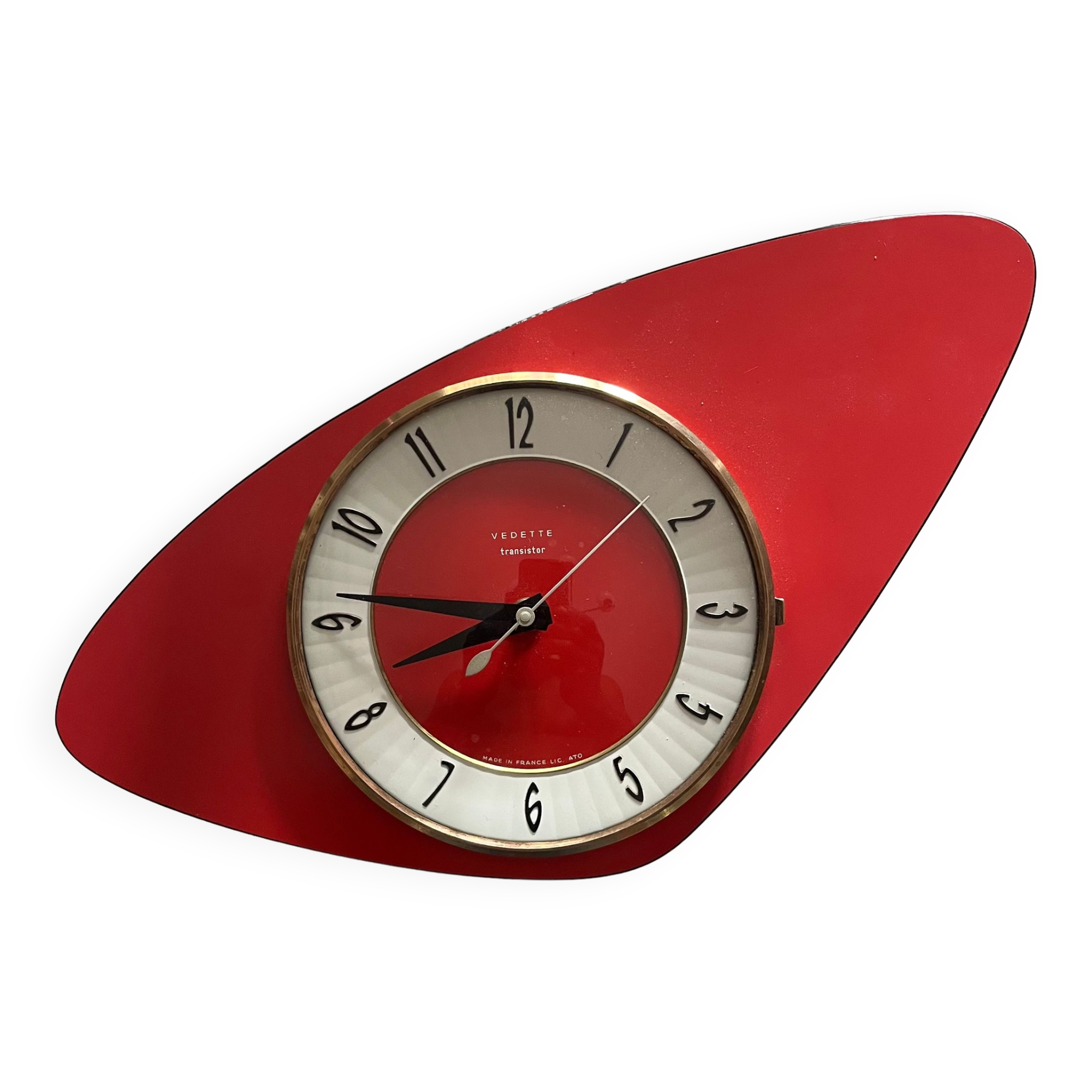 Pendule murale vintage Vedette Transistor 60