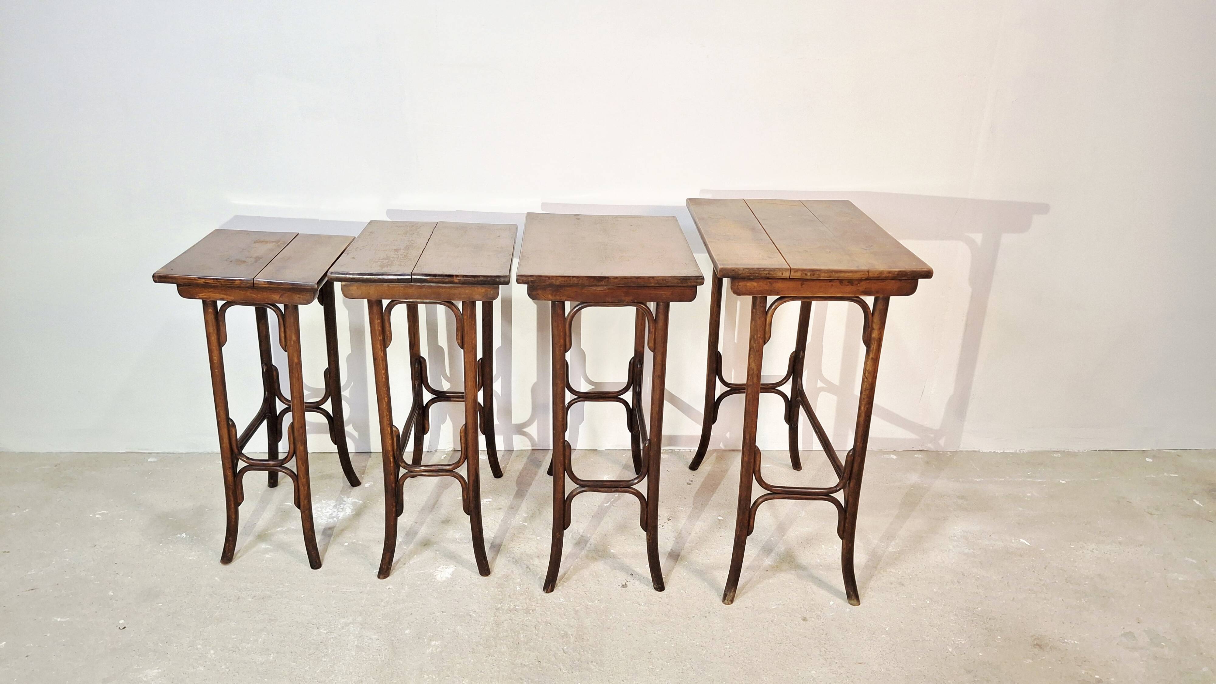 Thonet Bentwood Nesting Tables Set of 4