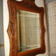Dressing table and mirror in walnut, circa 1880