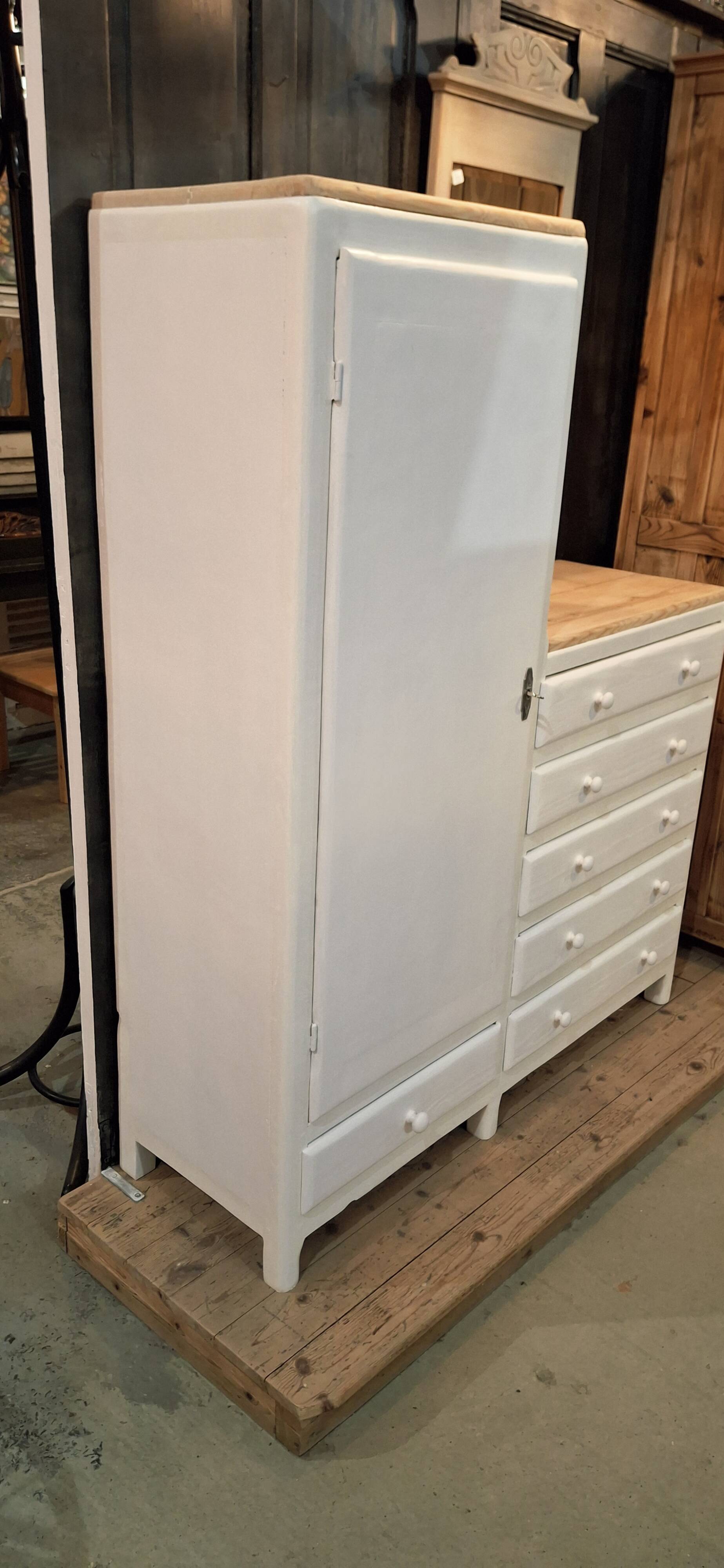 Vintage asymmetrical wardrobe
