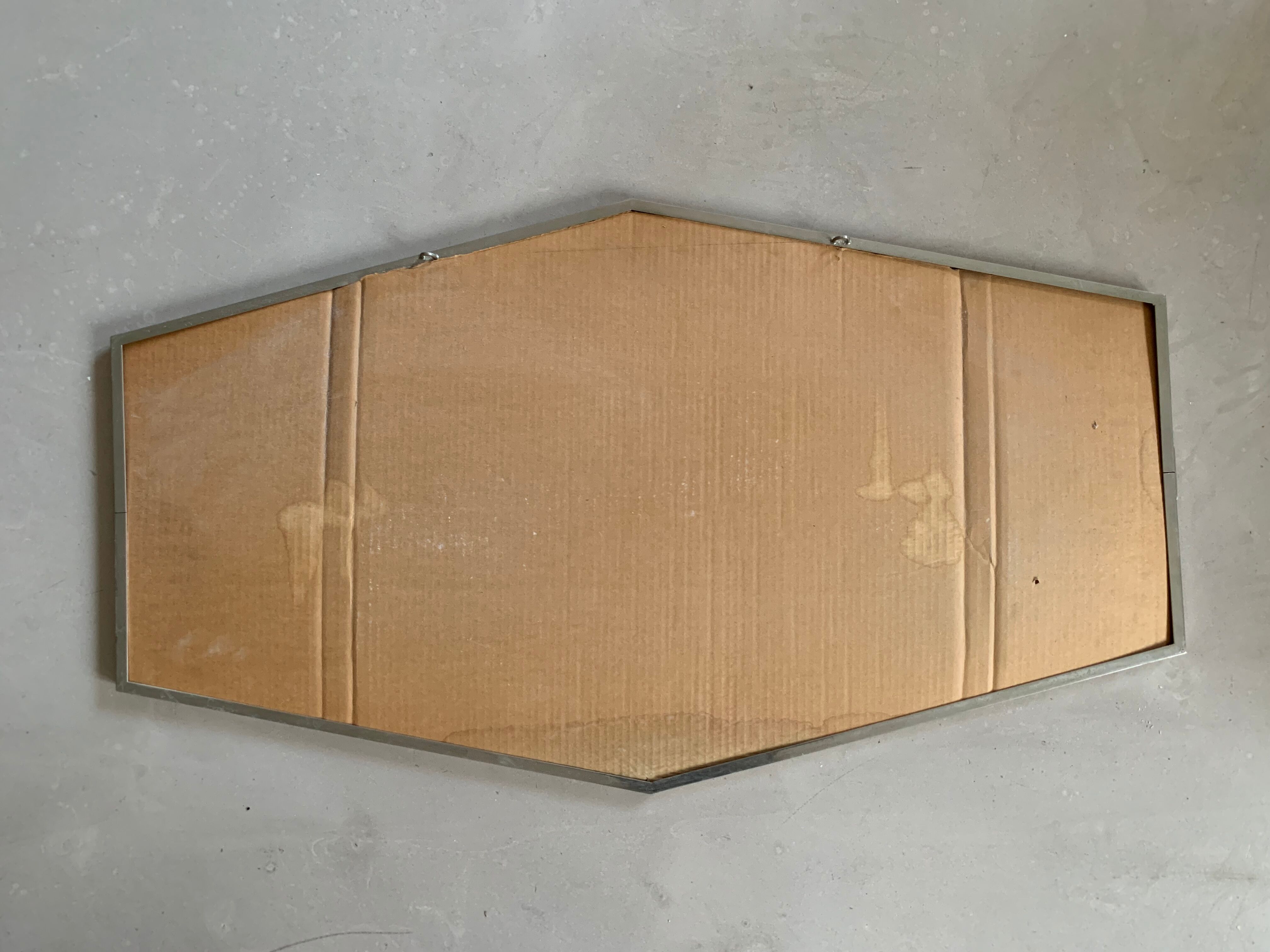 Art Deco beveled mirror 90x50cm