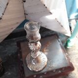 Candle holder eglomized glass