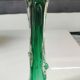 Murano glass art vase blown. Design in the shape of a trunk/floral base. Height 26 cm.