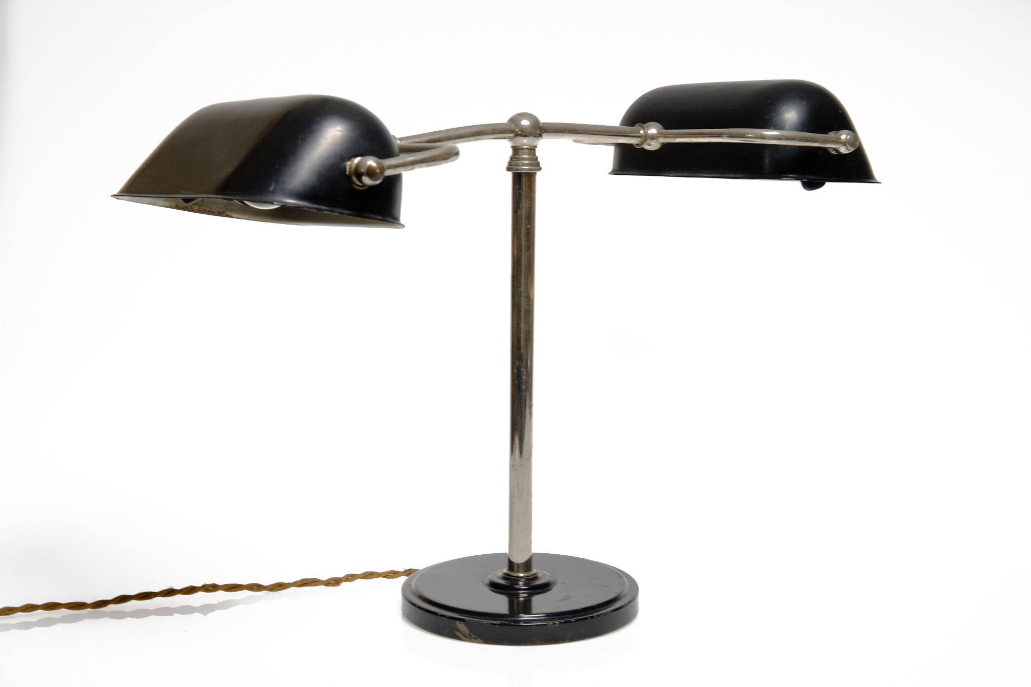 Lampe double, vintage, années 30, Bauhaus