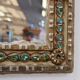 Mirror in stucco and coloured stones in the style of Creaciones Gobesso, Italy.