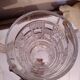 Molded glass ice bucket