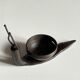 Brutalist escargot vintage candle holder