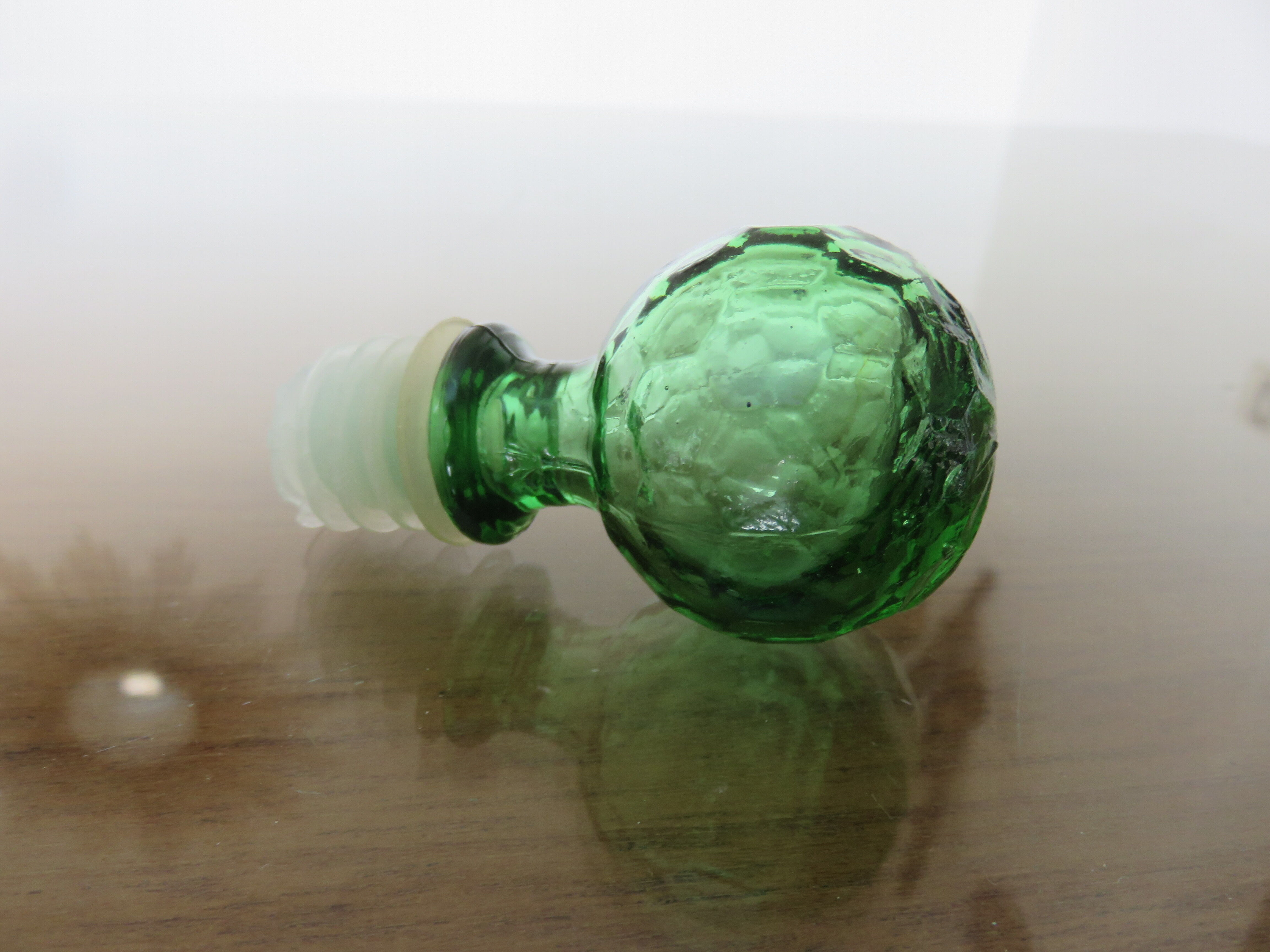 Carafe empoli made in italy diamond tip glass 60s 70s