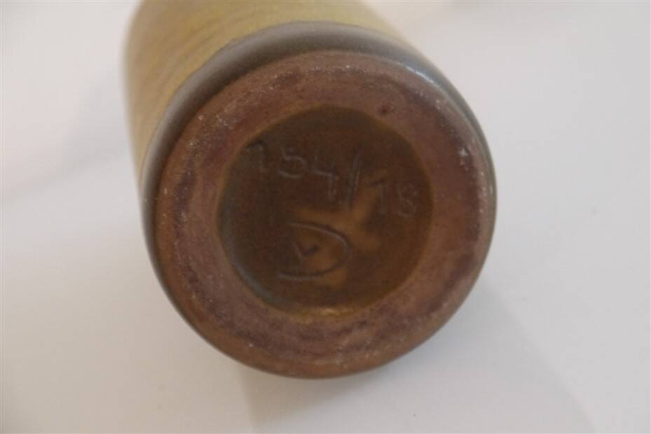 Ceramic roller vase by Fritz Van Daalen 1960