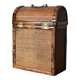 Wicker bottle basket and bamboo