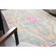 Vintage Turkish Oushak handmade wool cotton orange area rug 125x208