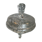 Bonbonnière en cristal à décor taillé