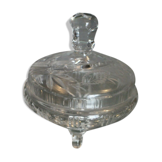 Crystal candy with a carved decoration