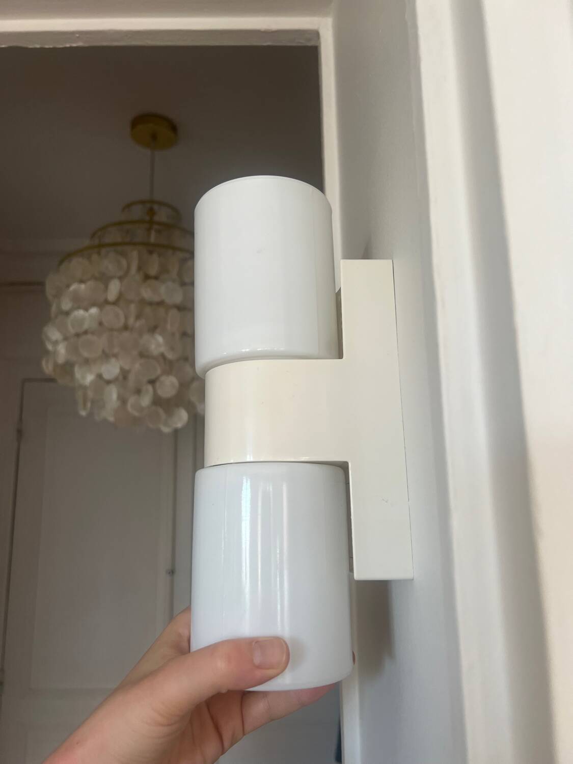 Finnish white wall light mid century
