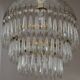 Lustre vintage entièrement en cristal