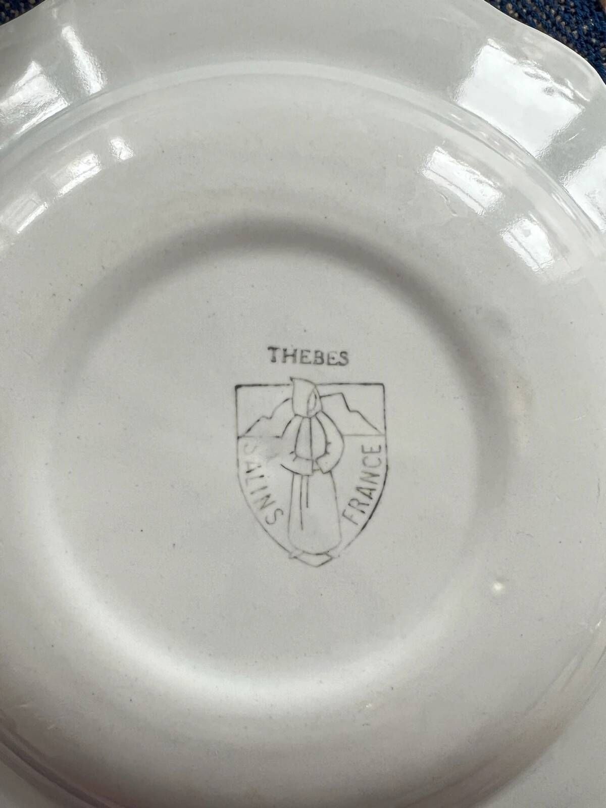 Set of 3 deep plates Thebes Salins