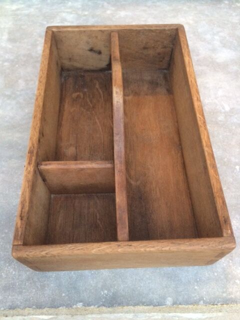 Vintage wooden tool locker or office case