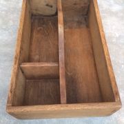 Vintage wooden tool locker or office case