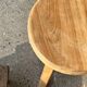 Small child's chair in natural blond teak back with three bars
