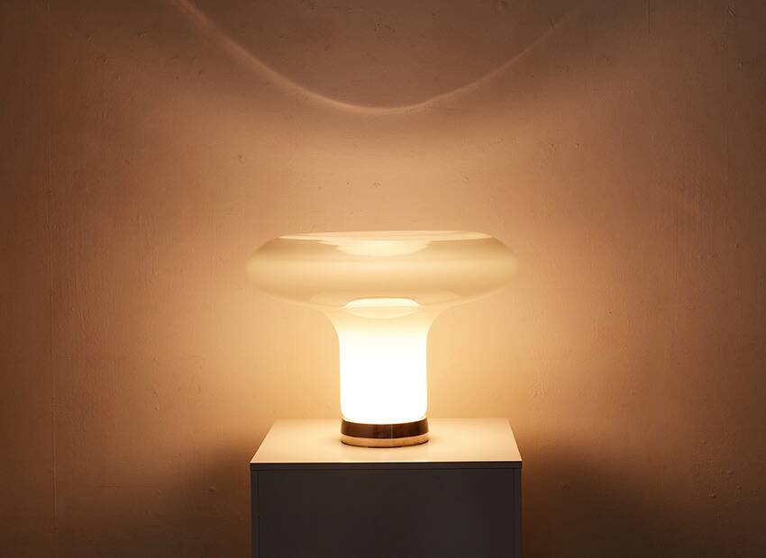 Angelo Mangiarotti Lesbo Table Lamp for Artemide Italy 1967