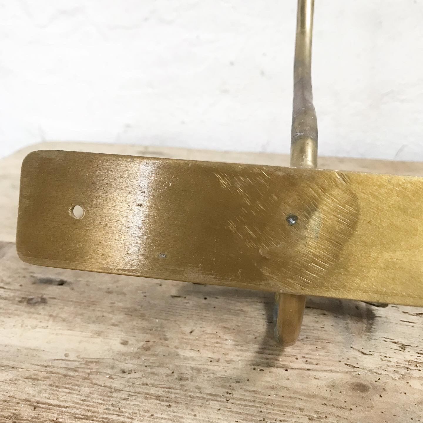Brass coat rack