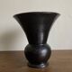 Vase moderniste Etienne Noel à Dieulefit 1950 en terre émail noir