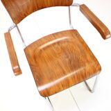 Restored Bauhaus Chrome Chair by Rudolf Vichr Prag, 1930s