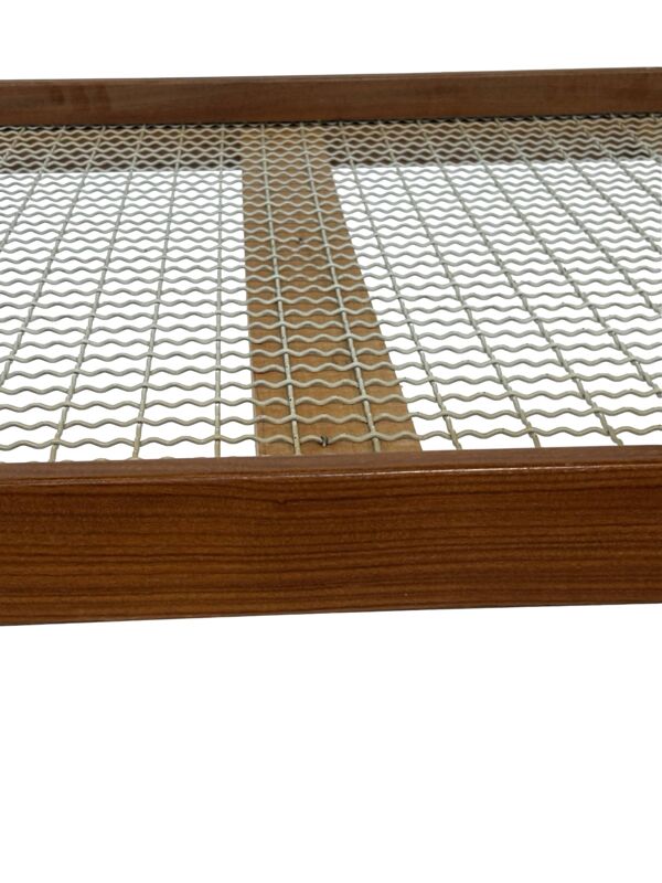 Lit de repos vintage au design minimaliste en teck des années 1960