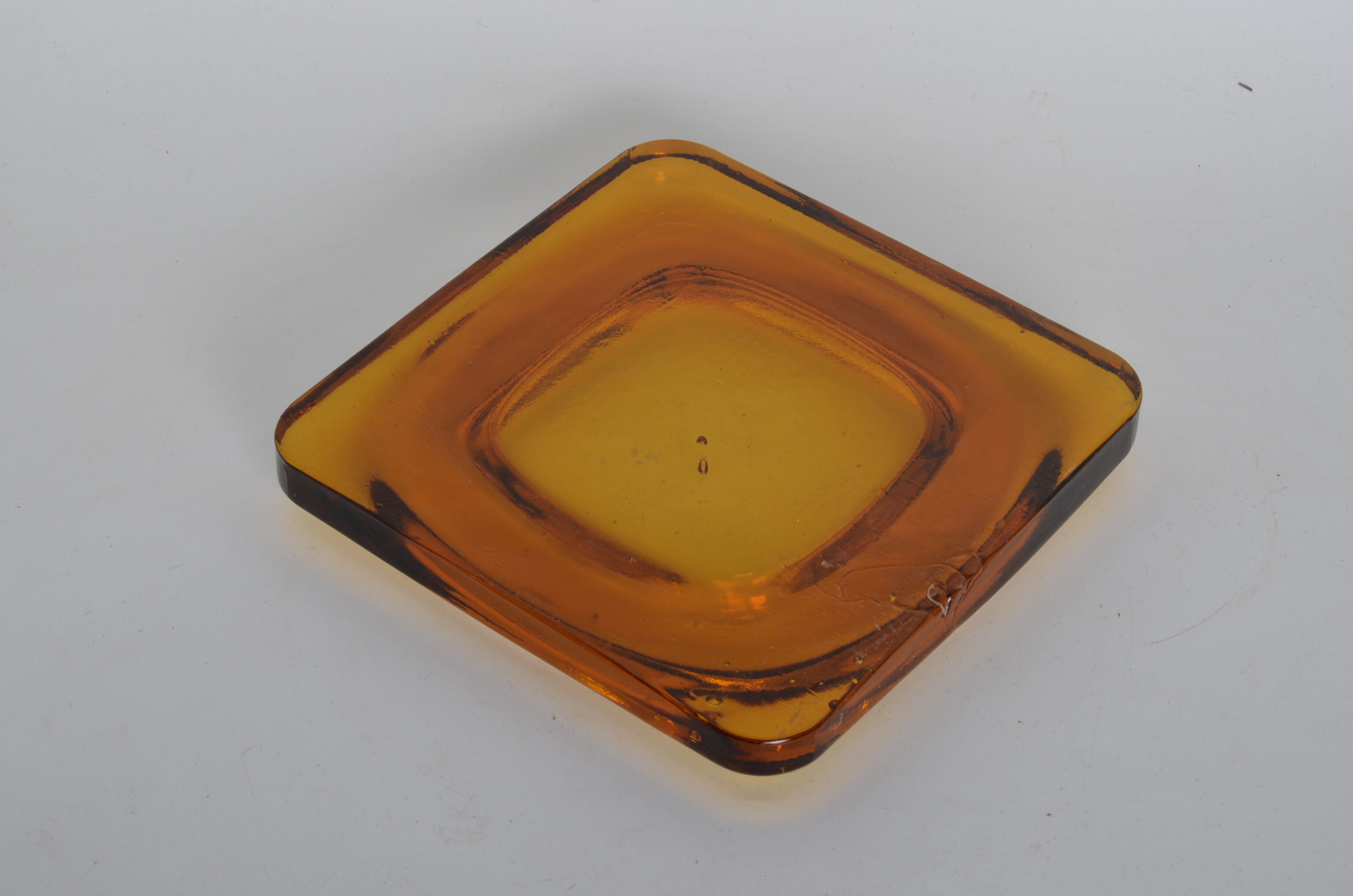 Empty amber glass pocket