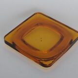 Empty amber glass pocket