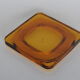Empty amber glass pocket