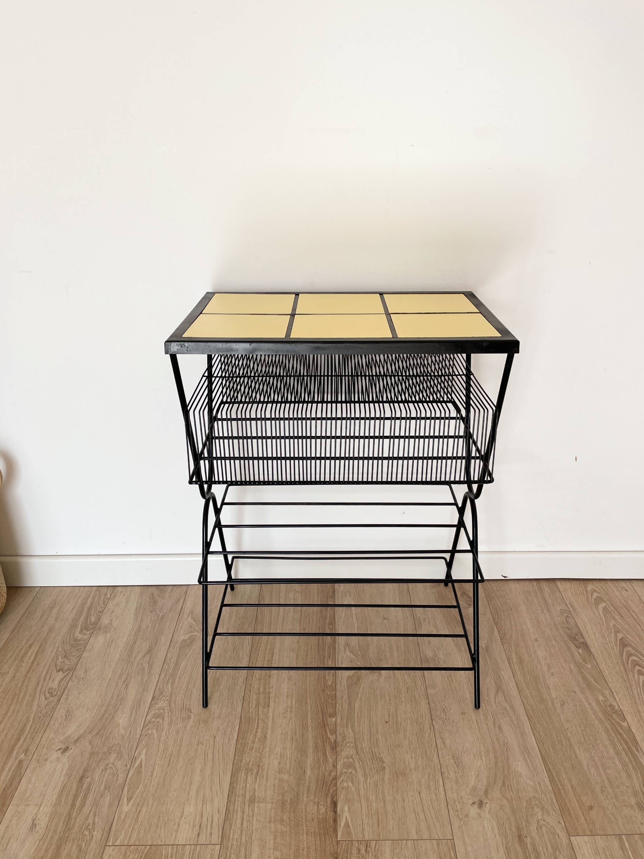 Magazine table & vinyl holder - 1960s-1970s