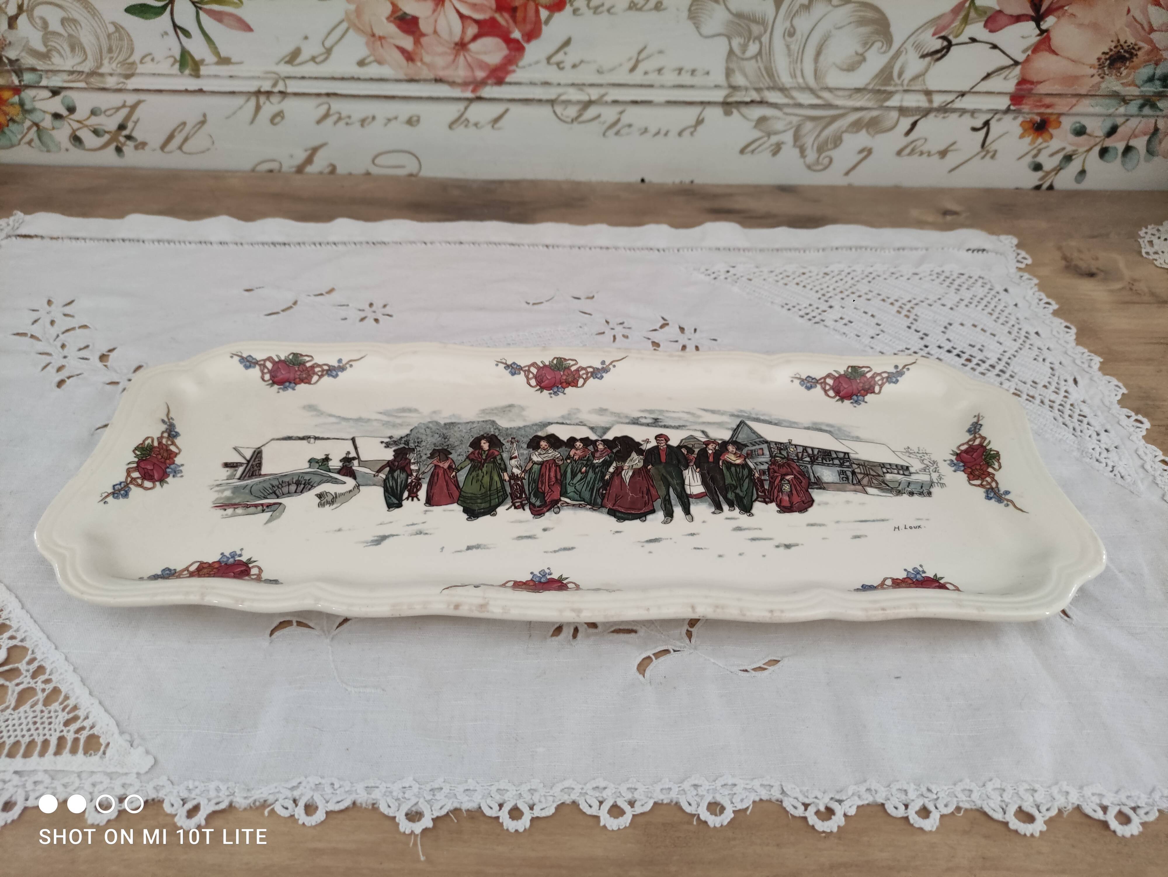 Cake dish Sarreguemines model Obernai