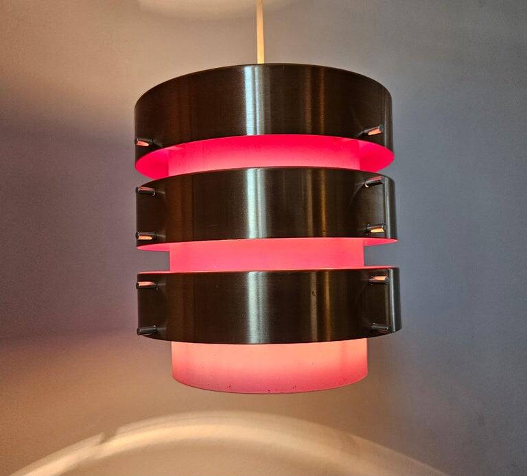 Midcentury Rare Pendant in style of Jo Hammerborg, Denmark, 1970s