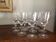 12 verres en cristal gravé