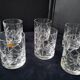 Set of 6 hand-cut crystal whisky glasses