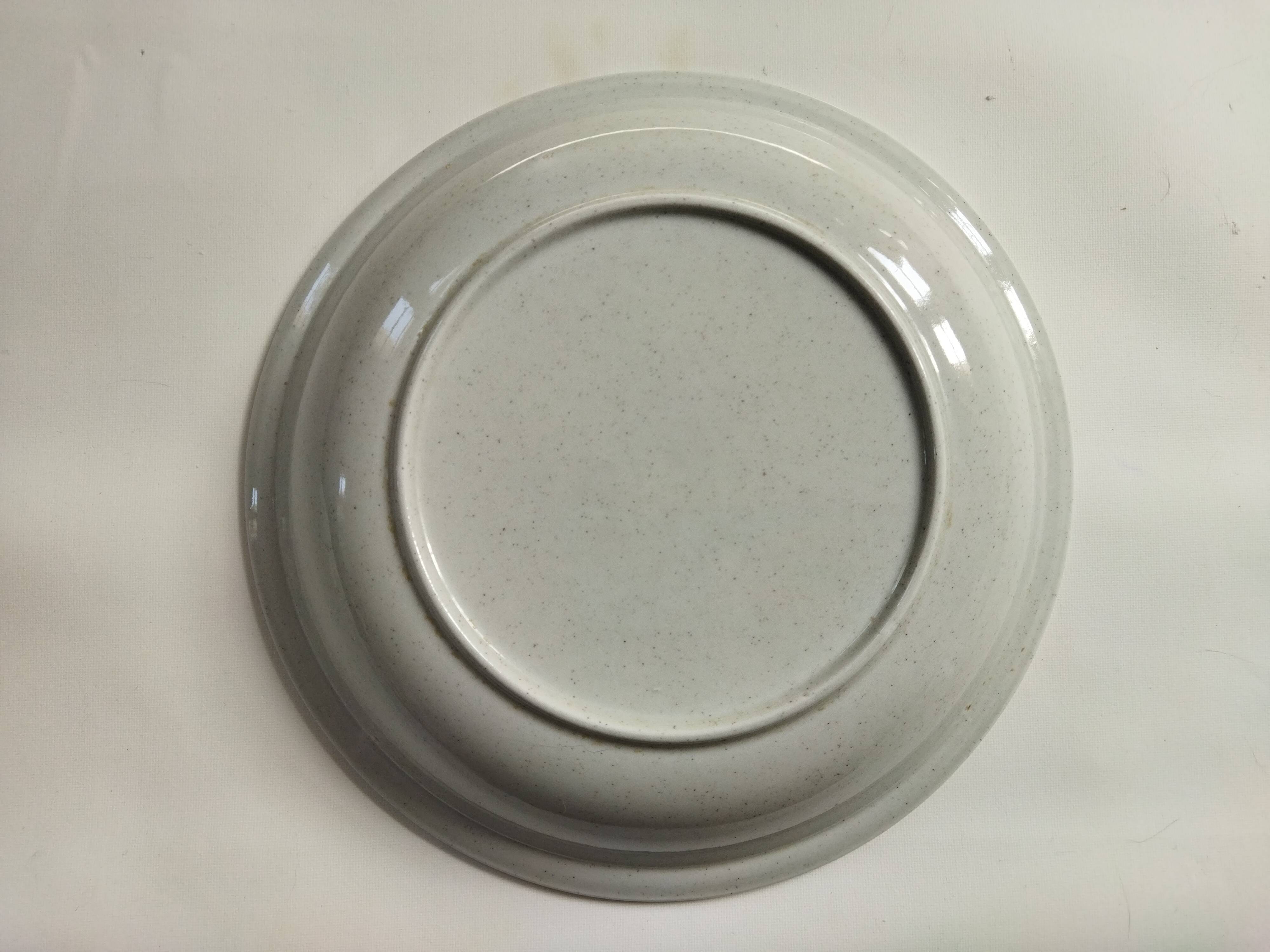 Sarreguemines stoneware hollow dish "Thistles"