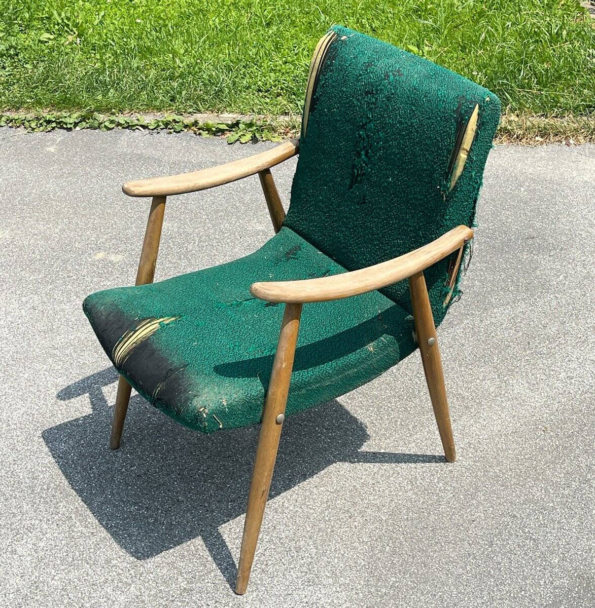 Mid-century Bobi armchair by Meblo, former Yugoslavia, 1960s, set of 2.